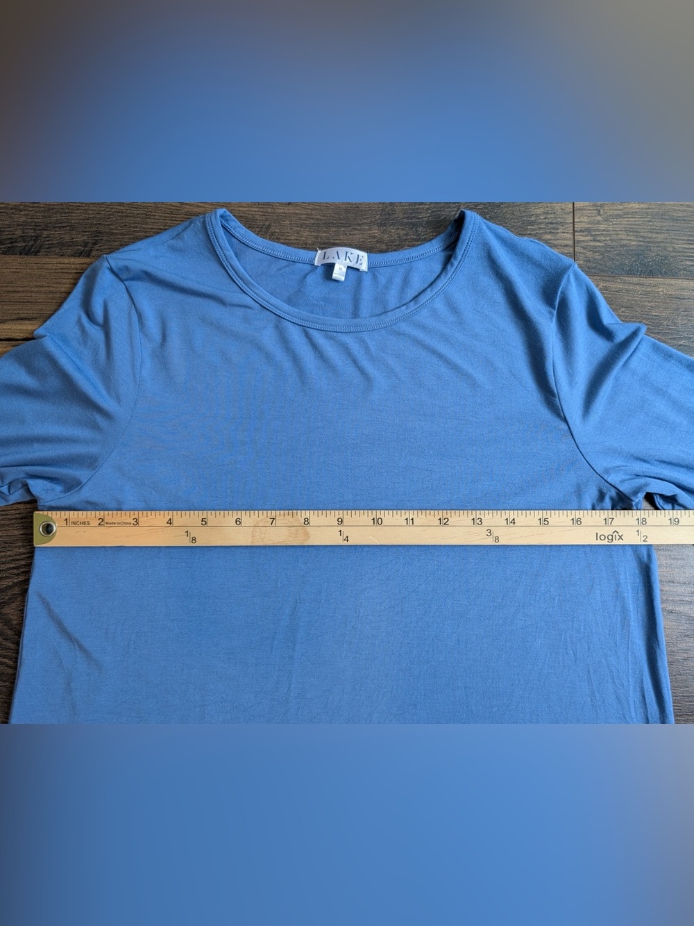 Lake Women’s DreamModal Long Sleeved Crewneck Pajama Top Size Medium in Seaport - Picture 9 of 11